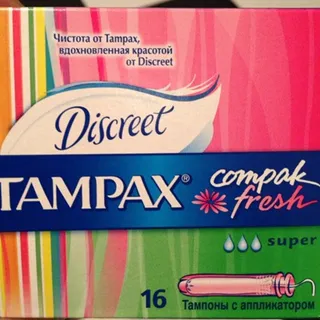 Tampax Discreet Compact Fresh Tampons 16 pcs — photo 6