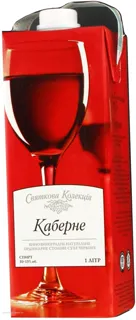 Prazdnichnaya Kollektsiya Cabernet Red Dry Wine 1000ml — photo 5