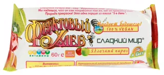Sladkyi Myr Fruit Bread Apple Pie Bar 60g — photo 2