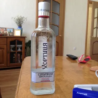 Khortytsia Silver Cool Vodka glass bottle 0.5L — photo 4