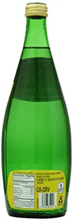 Perrier Sparkling Natural Mineral Water, Lemon 25.3 oz Glass Bottle — photo 3