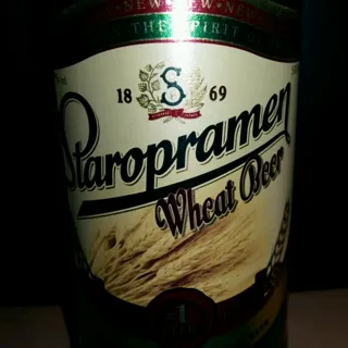 Staropramen Wheat Light Unfiltered Beer Glass Bottle 0.5L — photo 2