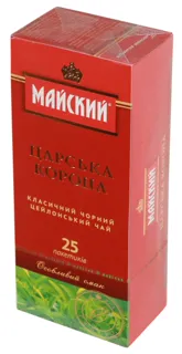 Maysky Black Tea Tsarskaya Korona 25 Bags — photo 4