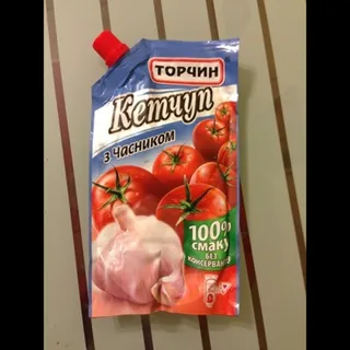 Torchyn Ketchup with Garlic 300g — photo 10