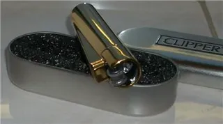 Clipper Polished Metal Lighter Gift Set Gold + Tin — photo 2