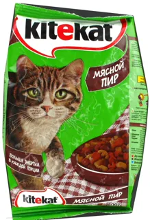 Kitekat dry cat food Meat feast 400g — photo 2