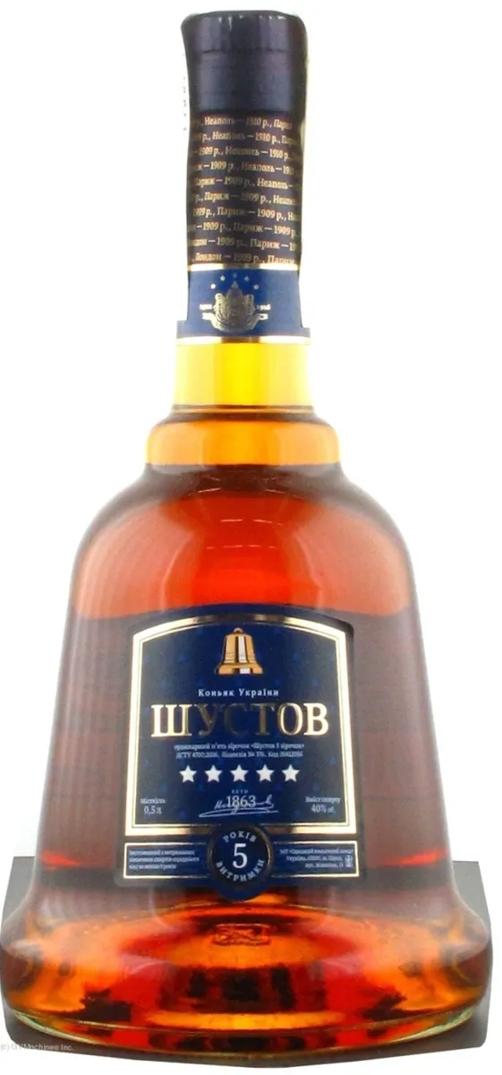 Shustov Ukrainian Cognac 5 Stars 0.5L