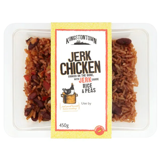 Kingstontown Курка Jerk з соусом Jerk, рисом і горохом