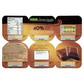 Asda 40% менш жирний шоколадний мус