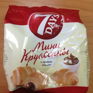 7 Days Mini Croissants with Cocoa Cream Filling 60g — photo 5