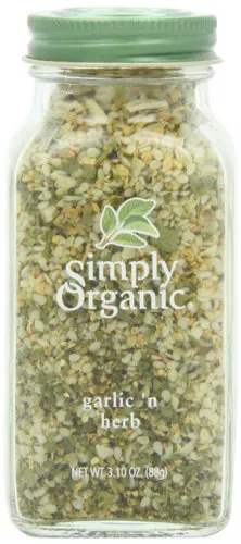 Часник і трави органічні Simply Organic, 3,1 унції, скляна пляшка