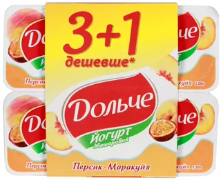 Dolche Yogurt Peach-Passion Fruit 3.2% 120g x 4 — photo 7