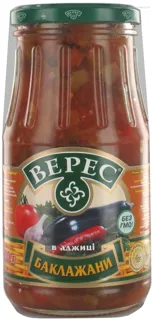 Veres Eggplants in Adjika Glass Jar 530g — photo 4