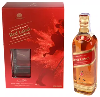 Whiskey Johnnie Walker Red Label 0.7L (Gift Set) — photo 2