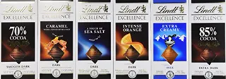 Lindt Excellence Chocolate Bar Assortment, 6 Count — photo 2