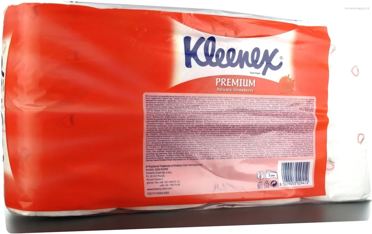 Kleenex Strawberry Scented Toilet Paper 8pcs