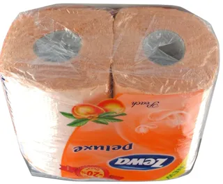 Zewa Deluxe Peach Toilet Paper 3 Ply 4pcs — photo 2