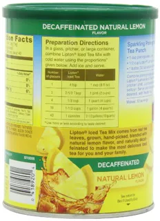 Lipton Iced Tea Mix, Decaf Lemon Sweetened 10 Qt — photo 4
