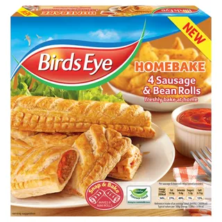 Birds Eye 4 Sausage & Bean Rolls Frozen — photo 2