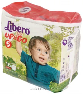 Libero Up&Go Diaper Pants Size 5 10-14kg 16pcs — photo 4