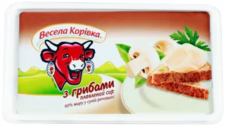 Vesela Korivka processed cheese with mushrooms 60% square tub 180g — photo 4