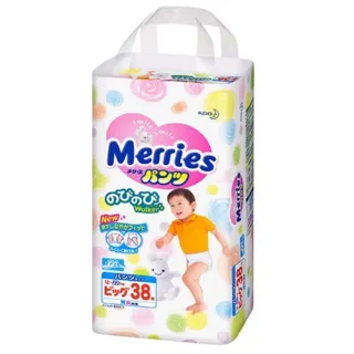 Merries Large Baby Diapers 12-22kg 38pcs — photo 10