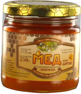 Bartnik Linden Honey Glass Jar 250g — photo 3