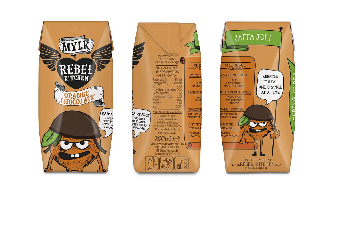 Rebel Kitchen Помаранчевий шоколадний Mylk 200 мл (упаковка 12)