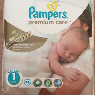 Pampers Premium Care 1 NewBorn Diapers Economy Pack 78pcs — photo 5