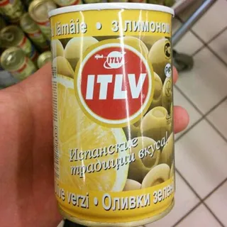 Itlv Green Olives with Lemon Tin 314ml — photo 2