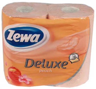 Zewa Deluxe Peach Toilet Paper 3 Ply 4pcs — photo 4