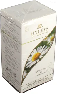 Hyleys Green Tea Blend of Ceylon and Chinese Bai Hao Tea with Chamomile, 25x1.5g Bags Sri Lanka — photo 4