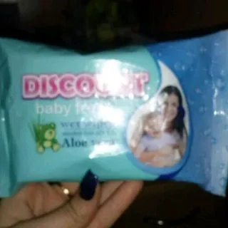 DISCOUNT baby wet wipes with aloe 20 pcs — photo 2