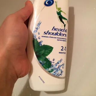 Шампунь Head & Shoulders 2в1 бальзам-ополіскувач проти лупи ментоловий 400 мл — фото 3