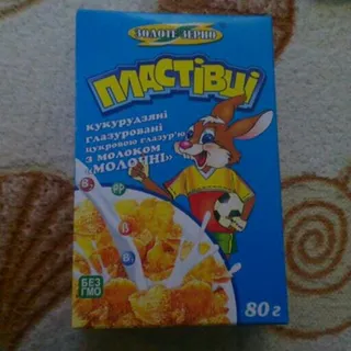 Zolote Zerno glazed milk corn flakes 80g carton — photo 2