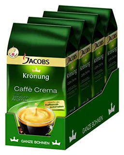 Jacobs Krönung Cafe Crema Classic, coffee beans, pack 4 x 1000 g — photo 2
