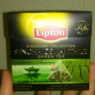 Зелений чай Lipton Сенча османтус з пелюстками троянди 20×1,5г — фото 5