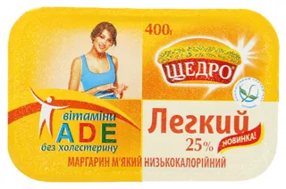 Shchedro Light Soft Low-Calorie Margarine 25% 400g — photo 3