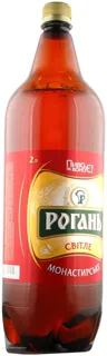 Rohan Monastyrske Light Pasteurized Beer 2000ml — photo 5