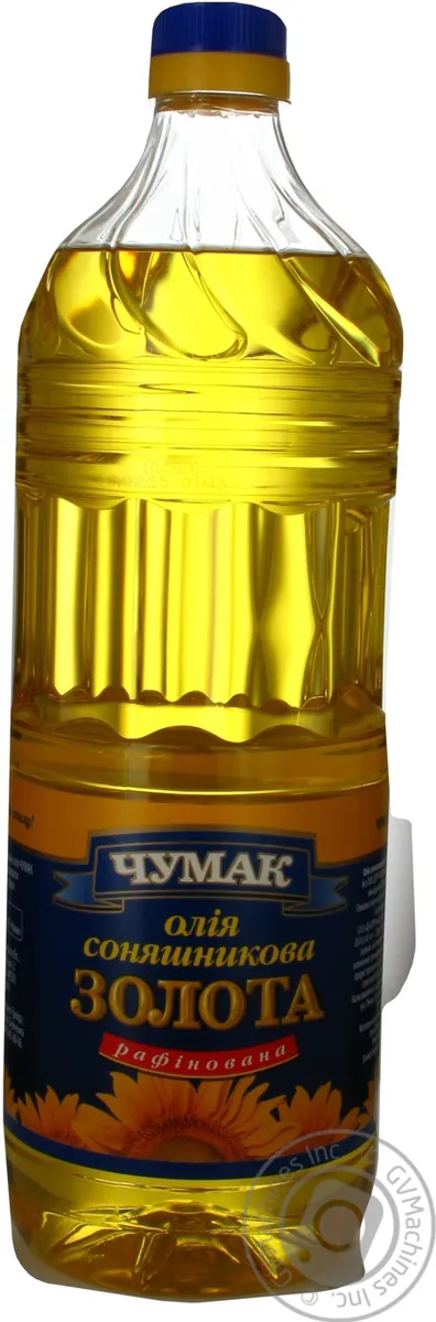 Масло Чумак соняшникова рафінована пластикова пляшка 2л