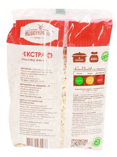 Novoukrainka Premium Oat Flakes No.2 400g — photo 2