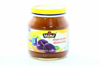 Hame Plum Fruit Puree for Children 5+ Months Glass Jar 125g — photo 4