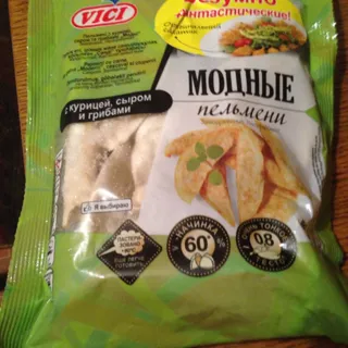Modern chicken, cheese, mushroom dumplings Vici 400g — photo 3