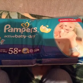 Pampers Active Baby Junior Jumbo Diapers 5 from 11kg to 18kg 58pcs — photo 4