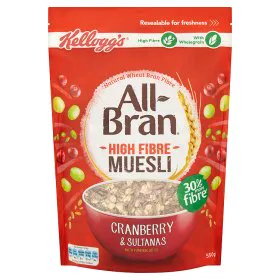 Kellogg's All Bran Muesli Cranberry and Sultana 550G — photo 3
