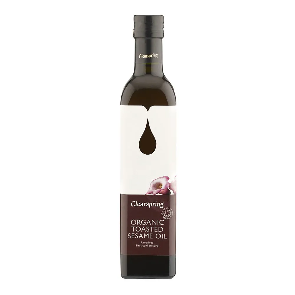 (10 pcs) - Clearspring - Organic Toasted Sesame Oil | 500 ml | 10 Pack