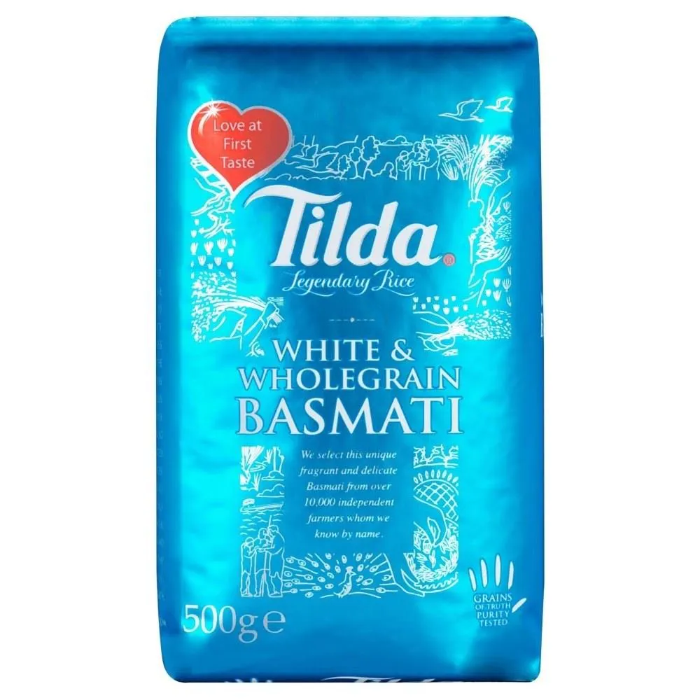 Tilda White & Wholegrain Basmati 500G