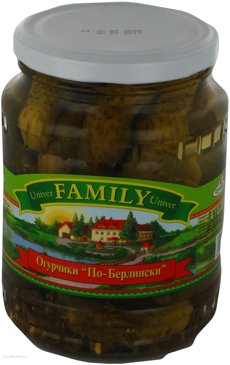 Univer Family Berlin Style Pickled Cucumbers 5-8 cm 720g