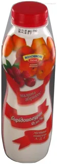 Voloshkove Pole Bifido Yogurt Raspberry Apricot 0.05% Bottle 430g — photo 4