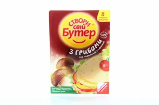 Komo processed cheese Create your sandwich with mushrooms 45% thermopack 150g — photo 3